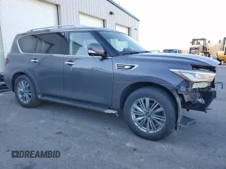 2024 Infiniti QX80 LUXE with VIN JN8AZ2AE6R9327919, listed as a Copart auction lot 43243755 with 33,604 mi miles and Clean Title. Bid and sale history available at carsss.com. Image 4.
