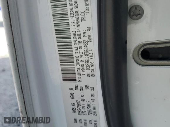 2015 Ram 1500 Big Horn z VIN 1C6RR6LG4FS634022, wystawiony jako Copart lot #83953694 z przebiegiem 175 390 mil mil oraz Szkoda całkowita • Salvage title. Historia ofert i sprzedaży dostępna na DreamBid. Obrazek 14.