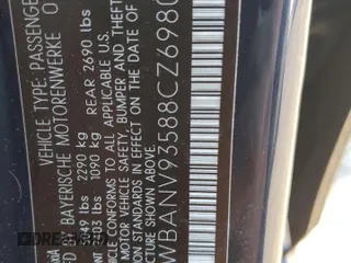 2008 BMW 5 Series 535xi with VIN WBANV93588CZ69801, listed as a Copart auction lot 43981495 with 159,869 mi miles and Salvage Title. Bid and sale history available at carsss.com. Image 15.