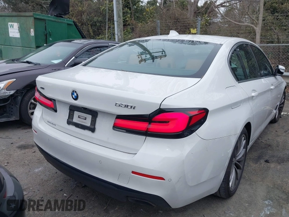 2023 BMW 5 Series 530i xDrive with VIN WBA13BJ06PWY21307, listed as a IAAI auction lot 41244931 with 12,391 mi miles and . Bid and sale history available at DreamBid. Image 16.