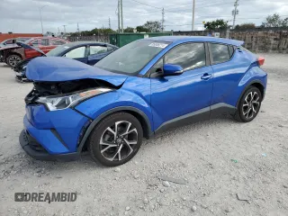 2018 Toyota C-HR XLE z VIN JTNKHMBX5J1010307, wystawiony jako Copart lot #85008214 z przebiegiem 71 378 mil mil oraz Szkoda całkowita • Salvage title. Historia ofert i sprzedaży dostępna na DreamBid. Obrazek 1.