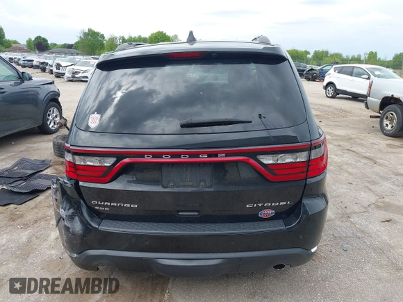 2014 Dodge Durango Citadel with VIN 1C4RDJEGXEC524883, listed as a IAAI auction lot 42357919 with 205,100 mi miles and . Bid and sale history available at DreamBid. Image 17.