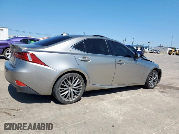 2015 Lexus IS 250 with VIN JTHBF1D26F5068239, listed as a Copart auction lot 56434195 with 89,344 mi miles and Salvage title. Bid and sale history available at DreamBid. Image 3.