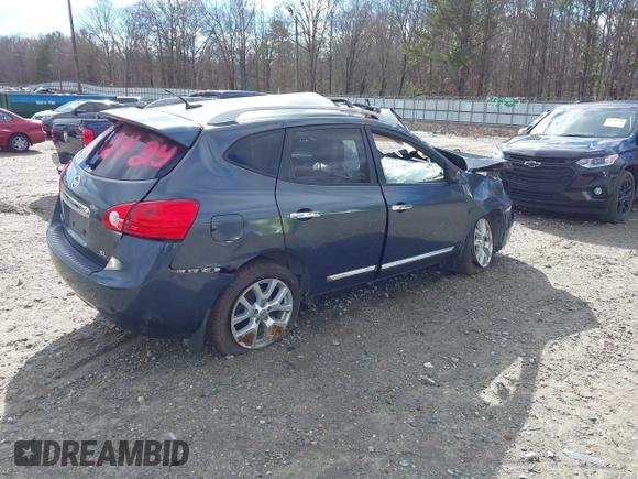 2013 Nissan Rogue S with VIN JN8AS5MT1DW025013, listed as a IAAI auction lot 41260806 with Not Provided miles and . Bid and sale history available at DreamBid. Image 4.