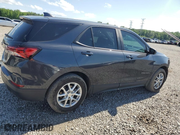 2022 Chevrolet Equinox LS with VIN 3GNAXHEV2NS247532, listed as a Copart auction lot 55080275 with 35,250 mi miles and Salvage title. Bid and sale history available at DreamBid. Image 3.
