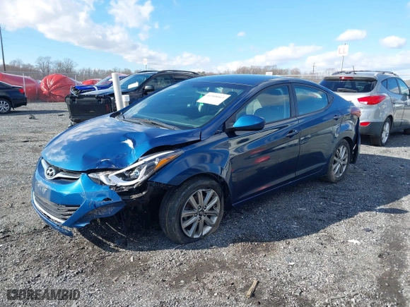 2016 Hyundai Elantra SE with VIN KMHDH4AE4GU502326, listed as a IAAI auction lot 41508061 with 109,661 mi miles. Bid and sale history available at carsss.com. Image 17.