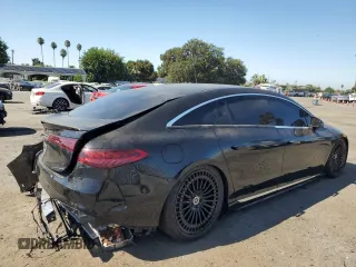 2023 Mercedes-Benz EQS with VIN W1KCG2DB3PA031608, listed as a Copart auction lot 69263864 with 10,792 mi miles and Salvage Title. Bid and sale history available at carsss.com. Image 3.