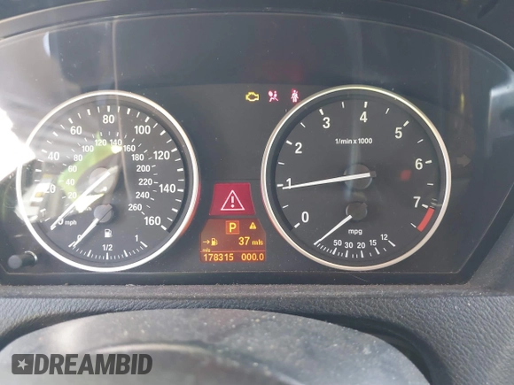 2009 BMW X5 30i with VIN 5UXFE43569L265168, listed as a IAAI auction lot 41792542 with 178,315 mi miles. Bid and sale history available at carsss.com. Image 7.