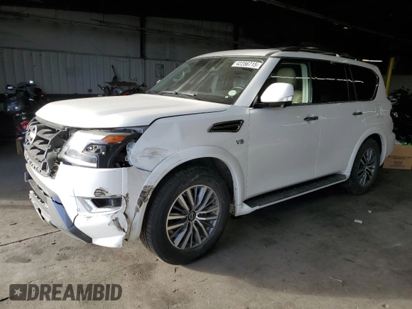 2022 Nissan Armada SL with VIN JN8AY2BB8N9815142, listed as a Copart auction lot 42256715 with 52,900 mi miles and Salvage Title. Bid and sale history available at carsss.com. Image 1.