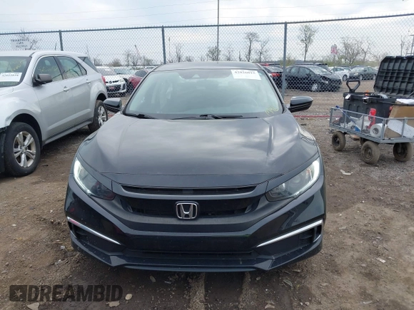 2020 Honda Civic Sedan LX with VIN 2HGFC2F67LH540441, listed as a IAAI auction lot 42026015 with 39,981 mi miles. Bid and sale history available at carsss.com. Image 12.