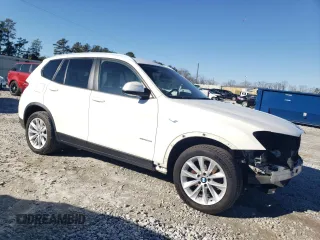 2017 BMW X3 xDrive28i with VIN 5UXWX9C31H0W70022, listed as a Copart auction lot 88159655 with Not Provided miles and Salvage Title. Bid and sale history available at DreamBid. Image 4.