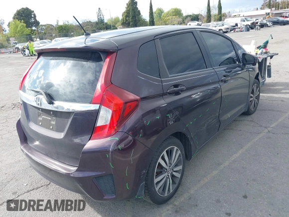 2015 Honda Fit EX-L with VIN 3HGGK5H89FM758572, listed as a IAAI auction lot 41784414 with 97,707 mi miles. Bid and sale history available at carsss.com. Image 4.