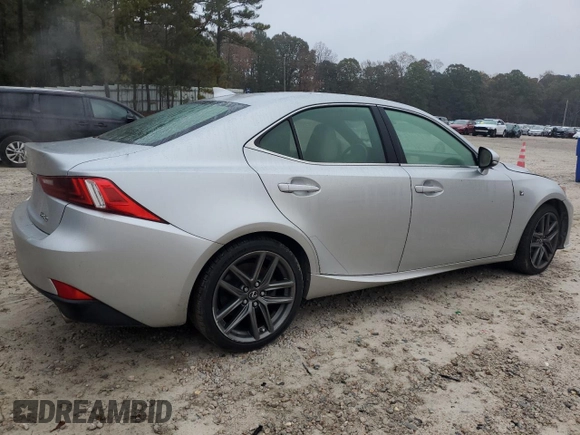2014 Lexus IS 350 with VIN JTHBE1D20E5010273, listed as a Copart auction lot 43520715 with 197,604 mi miles and Salvage Title. Bid and sale history available at carsss.com. Image 3.