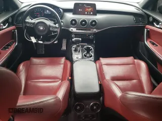 2021 Kia Stinger GT-Line with VIN KNAE15LA6M6094440, listed as a Copart auction lot 44260985 with 51,364 mi miles and Salvage Title. Bid and sale history available at carsss.com. Image 8.