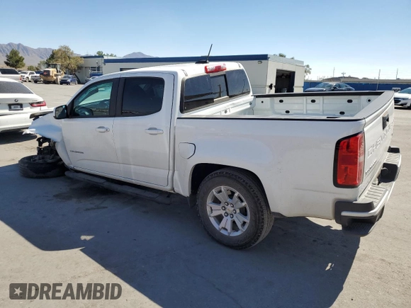 2021 Chevrolet Colorado 2WD LT with VIN 1GCGSCEA2M1237889, listed as a Copart auction lot 74773834 with 39,929 mi miles and Salvage Title. Bid and sale history available at carsss.com. Image 2.