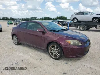 2007 Scion tC Spec with VIN JTKDE167870154942, listed as a Copart auction lot 61836675 with 186,257 mi miles and Salvage title. Bid and sale history available at DreamBid. Image 4.
