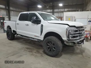 2024 Ford F-250 XL with VIN 1FT8W2BM1REF55987, listed as a Copart auction lot 52997625 with 11 mi miles and Salvage title. Bid and sale history available at DreamBid. Image 4.