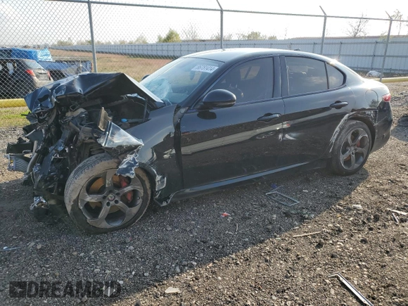 2018 Alfa Romeo Giulia with VIN ZARFAEDN8J7579215, listed as a Copart auction lot 86781414 with Not provided miles and Salvage title. Bid and sale history available at DreamBid. Image 1.