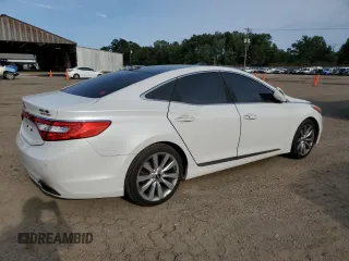 2014 Hyundai Azera Limited z VIN KMHFH4JG3EA352749, wystawiony jako Copart lot #55457525 z przebiegiem Nie podano mil oraz Szkoda całkowita • Salvage title. Historia ofert i sprzedaży dostępna na DreamBid. Obrazek 3.