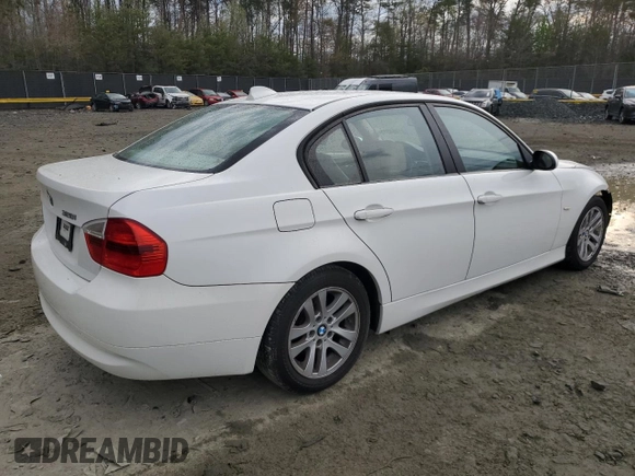 2007 BMW 3 Series 328i with VIN WBAVA33517KX77150, listed as a Copart auction lot 51464385 with 114,650 mi miles and Salvage Title. Bid and sale history available at carsss.com. Image 3.