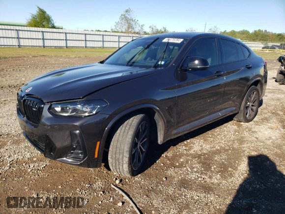 2023 BMW X4 M40i with VIN 5UX43DT01P9N51344, listed as a Copart auction lot 81478284 with 15,172 mi miles and Salvage Title. Bid and sale history available at carsss.com. Image 1.