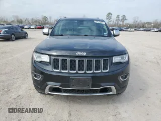 2015 Jeep Grand Cherokee Overland with VIN 1C4RJFCT6FC628729, listed as a Copart auction lot 44979155 with 105,959 mi miles and Salvage Title. Bid and sale history available at DreamBid. Image 5.
