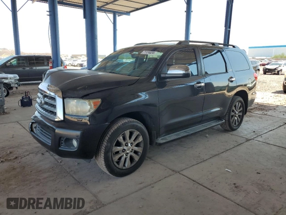 2012 Toyota Sequoia Limited with VIN 5TDJY5G1XCS066467, listed as a Copart auction lot 71124024 with 153,349 mi miles and Salvage Title. Bid and sale history available at carsss.com. Image 1.