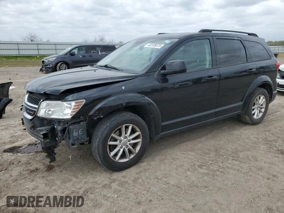 2015 Dodge Journey SXT with VIN 3C4PDCBG9FT690910, listed as a Copart auction lot 48195875 with 110,489 mi miles and Salvage Title. Bid and sale history available at DreamBid. Image 1.