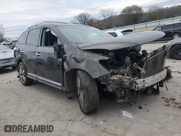 2016 Nissan Pathfinder Platinum with VIN 5N1AR2MN5GC623078, listed as a Copart auction lot 82706664 with 0 mi miles and Salvage Title. Bid and sale history available at carsss.com. Image 4.