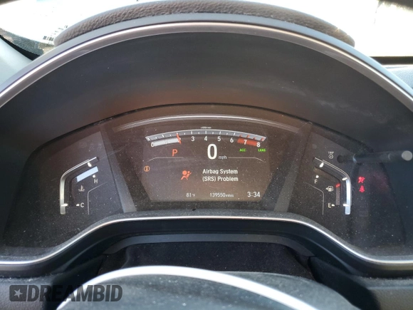 2018 Honda CR-V EX with VIN 7FARW1H52JE050949, listed as a Copart auction lot 87192364 with 139,550 mi miles and Salvage Title. Bid and sale history available at carsss.com. Image 9.