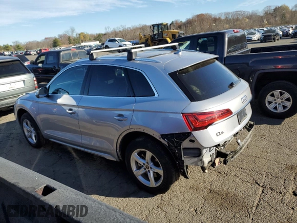 2022 Audi Q5 Premium with VIN WA1ABAFYXN2083220, listed as a Copart auction lot 80867064 with 46,924 mi miles and Salvage title. Bid and sale history available at DreamBid. Image 2.
