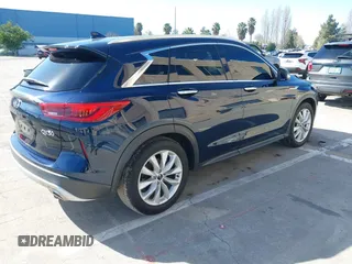 2019 Infiniti QX50 Essential with VIN 3PCAJ5M3XKF117723, listed as a IAAI auction lot 41549979 with 36,044 mi miles and . Bid and sale history available at DreamBid. Image 4.