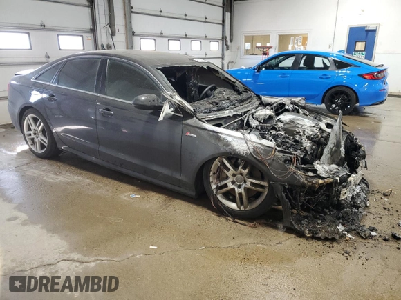 2014 Audi A6 3.0T Prestige with VIN WAUHGAFC1EN031979, listed as a Copart auction lot 48577955 with 0 mi miles and Non Repairable. Bid and sale history available at carsss.com. Image 4.