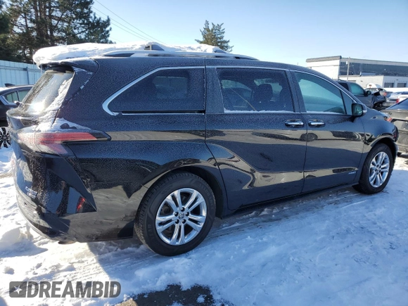 2021 Toyota Sienna Limited with VIN 5TDESKFC4MS007677, listed as a Copart auction lot 88361475 with 71,993 mi miles and Salvage Title. Bid and sale history available at DreamBid. Image 3.