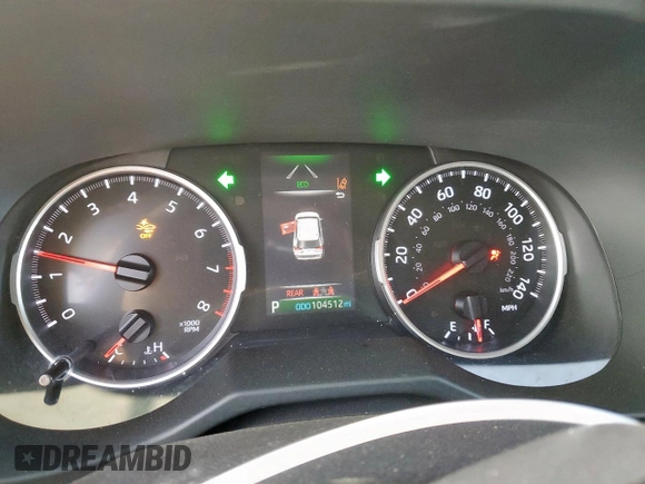 2019 Toyota RAV4 LE with VIN 2T3H1RFV3KW044273, listed as a Copart auction lot 49801745 with 104,512 mi miles and Salvage Title. Bid and sale history available at carsss.com. Image 9.