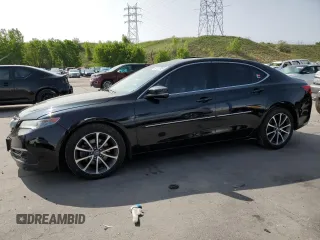 2015 Acura TLX Advance z VIN 19UUB3F71FA006878, wystawiony jako Copart lot #59123705 z przebiegiem 128 782 mil mil oraz Szkoda całkowita • Salvage title. Historia ofert i sprzedaży dostępna na DreamBid. Obrazek 1.