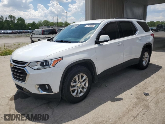 2020 Chevrolet Traverse LT Cloth with VIN 1GNERGKW1LJ129764, listed as a Copart auction lot 58945085 with 90,043 mi miles and Salvage title. Bid and sale history available at DreamBid. Image 1.