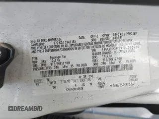 2016 Ford Focus SE with VIN 1FADP3F27GL385739, listed as a IAAI auction lot 42400329 with 114,331 mi miles and . Bid and sale history available at DreamBid. Image 9.
