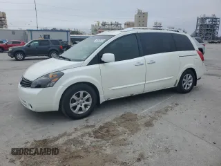 2008 Nissan Quest SL with VIN 5N1BV28U98N108155, listed as a Copart auction lot 45585015 with 182,082 mi miles and Clean Title. Bid and sale history available at carsss.com. Image 1.