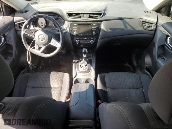 2017 Nissan Rogue SV with VIN 5N1AT2MT0HC897323, listed as a Copart auction lot 52097075 with 90,264 mi miles and Salvage Title. Bid and sale history available at carsss.com. Image 8.