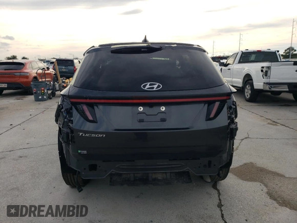 2023 Hyundai Tucson SEL with VIN 5NMJB3AEXPH198686, listed as a Copart auction lot 79963954 with 37,949 mi miles and Salvage Title. Bid and sale history available at carsss.com. Image 6.