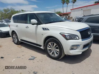 2017 Infiniti QX80 with VIN JN8AZ2NF2H9640354, listed as a IAAI auction lot 42353367 with 115,201 mi miles and . Bid and sale history available at DreamBid. Image 1.