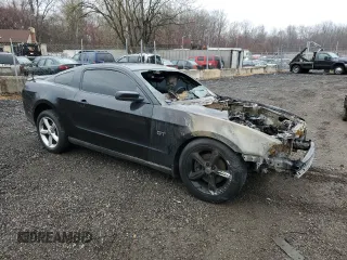 2010 Ford Mustang GT with VIN 1ZVBP8CH7A5112168, listed as a Copart auction lot 49946145 with Not Provided miles and Salvage Title. Bid and sale history available at carsss.com. Image 4.