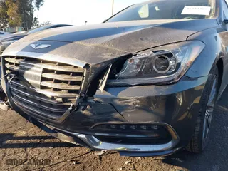 2018 Genesis G80 3.8L with VIN KMHGN4JE7JU262623, listed as a IAAI auction lot 41230215 with 94,006 mi miles. Bid and sale history available at carsss.com. Image 12.