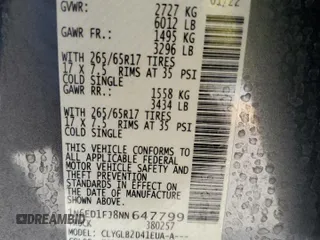 2022 Nissan Frontier SV с VIN 1N6ED1FJ8NN647799, выставлен на аукционе Copart как лот 82972714 с пробегом 46 755 миль миль и Списание • Salvage title. История ставок и продаж доступна на DreamBid. Изображение 14.