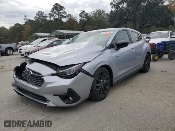 2024 Subaru Impreza RS with VIN JF1GUHJC6R8307364, listed as a Copart auction lot 83651704 with 0 mi miles and Salvage Title. Bid and sale history available at carsss.com. Image 1.