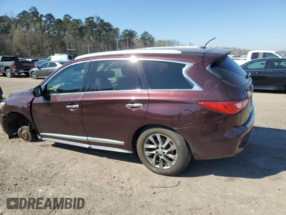 2015 Infiniti QX60 with VIN 5N1AL0MN0FC521448, listed as a Copart auction lot 48426595 with 155,248 mi miles and Salvage Title. Bid and sale history available at DreamBid. Image 2.