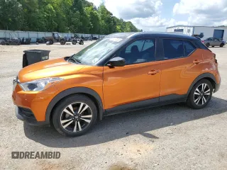 2018 Nissan Kicks SR with VIN 3N1CP5CU5JL542674, listed as a Copart auction lot 61267465 with 85,264 mi miles and Salvage title. Bid and sale history available at DreamBid. Image 1.