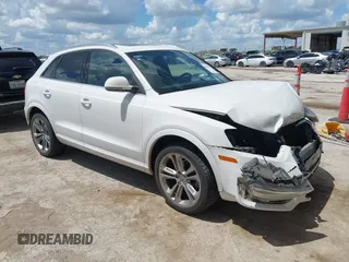 2015 Audi Q3 Prestige with VIN WA1GFCFS1FR007092, listed as a IAAI auction lot 42588730 with 85,290 mi miles and . Bid and sale history available at DreamBid. Image 1.