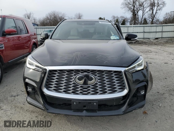 2024 Infiniti QX55 Luxe with VIN 3PCAJ5JR5RF110911, listed as a Copart auction lot 48920455 with 6,495 mi miles and Salvage Title. Bid and sale history available at DreamBid. Image 5.